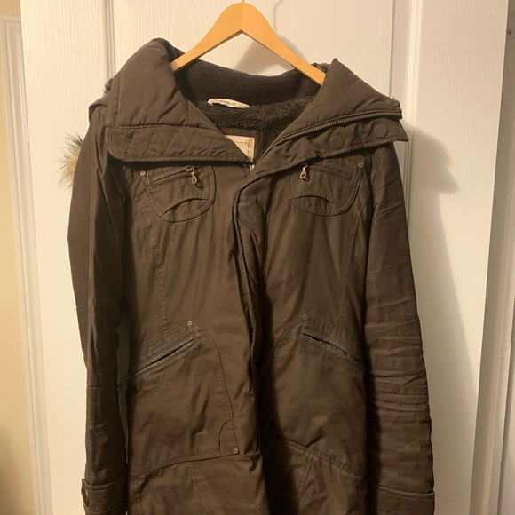 TNA Brown Winter Jacket (Aritzia) - Picture 1 of 3